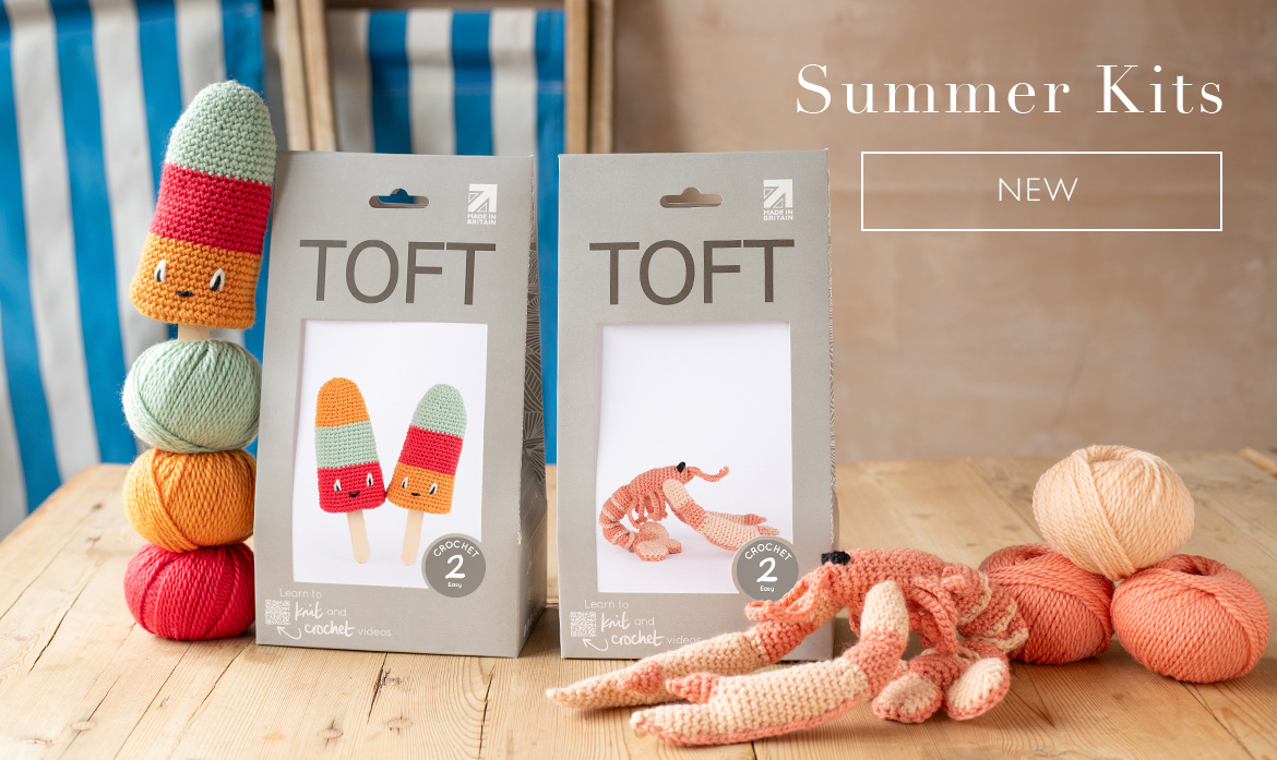 Trade summer crochet kits toft gift box langoustine ice lolly